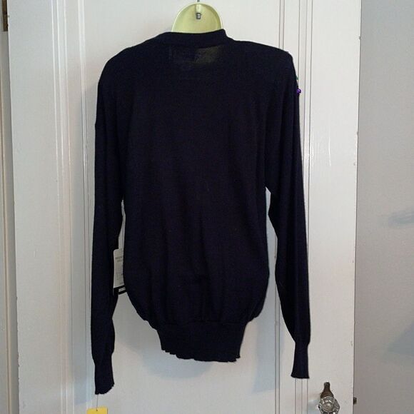 NWT Vtg Regency Collection for Joyce black acrylic sweater/multi color sequins - Picture 7 of 9